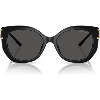 Michael Kors 53mm Cat Eye Sunglasses in Black at Nordstrom