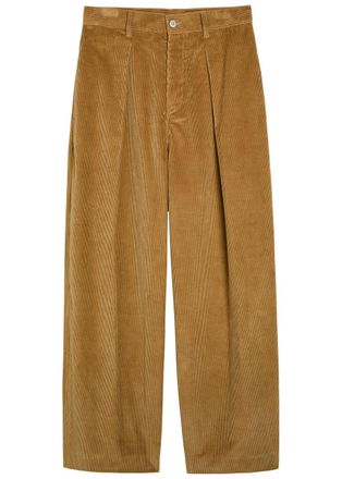 J.W.Anderson Pleated Straight-leg Corduroy Trousers - Beige - 52 (IT52 / XL)
