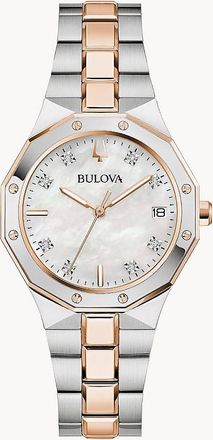Bulova Prestige Quartz Diamond Ladies Watch 98P235