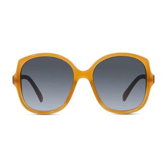 Celine CL40172U47B Oversized Round Gradient Sunglasses - Orange