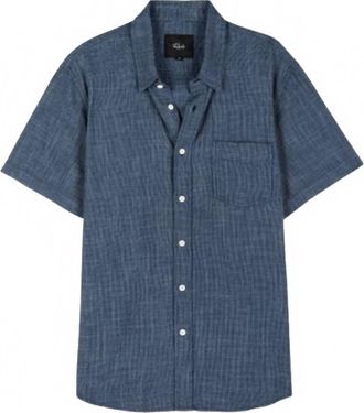 Rails Mens Fairfax Relaxed Fit Shirt In Navy Etch