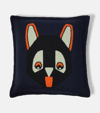Loewe x Louis Wain wool jacquard cushion