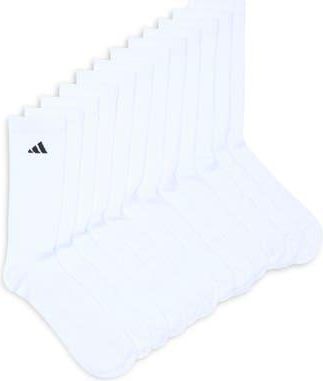 adidas Superlite 3.0 6-Pack Crew Socks in White/Black at Nordstrom Rack, Size Large