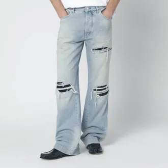 Amiri Ripped jeans in Mist Indigo