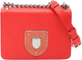 Dior Pre-owned Diorama Leren Schoudertas - Dames - Vintage Schoudertas - Rood - ONE Size - Leer - Vintage