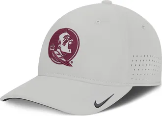 Nike Florida State Sideline Practice Nike Mens Dri-FIT College Hat in Grey | NC530BBFTN-3XB