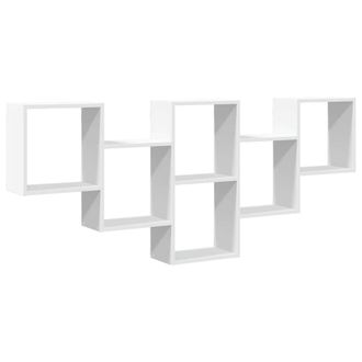 vidaXL Vidaxl - Estanter&iacute;a De Pared Madera De Ingenier&iacute;a Blanca 159x18x66 Cm