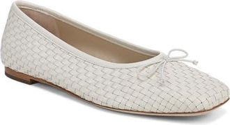 Vince Darla Weave Ballet Flat in Milk at Nordstrom, Size 6.5