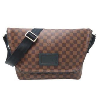 Louis Vuitton Pre-owned Vintage Damier Canvas Messenger Bag - Heren - Pre-owned - Bruin - Maat: ONE Size
