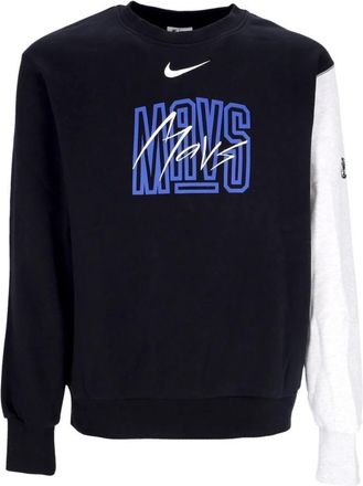 Nike NBA Courtside Crewneck Sweatshirt Zwart - Heren - Fitness - Zwart - S - Katoen - Fitness