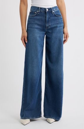 Rag & Bone Featherweight Sofie High Waist Wide Leg Jeans in Emerson at Nordstrom, Size 28