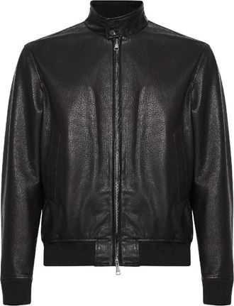 Tagliatore Ice Leather Jacket - Heren - Leren en Su&egrave;de Jassen - Bruin - M - Leer - Jassen