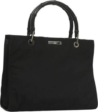Gucci Pre-owned Nylon handbags - Dames - Vintage Handtas - Zwart - ONE Size - Nylon - Vintage