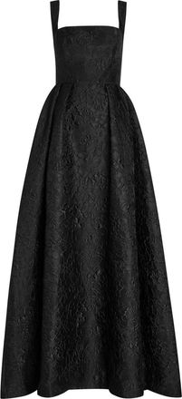 Rebecca Vallance Esther Floral-jacquard Cloqu&eacute; Gown - Black - 6 (UK6 / XS)