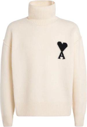 Ami Coltruien - Heren - Coltruien - Beige - S - Truien & Vesten