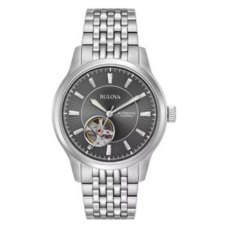 Bulova Automatic Gray Dial Mens Watch 96A190