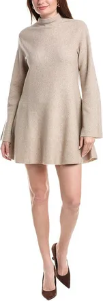 Naadam Naadam Wool & Cashmere-Blend Mini Turtleneck Dress
