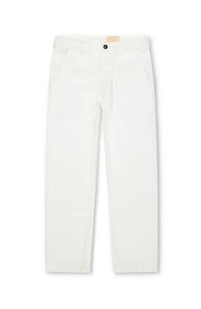 Fortela Japan Denim Fatigue Pants in White at Nordstrom, Size 35 X 29 Eu