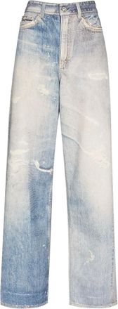 Our Legacy full cut distressed jeans - men - Cotton - 32 - Blue