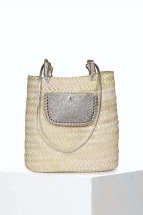 CRAIE STUDIO Womens Panier Crush Bag In Gold