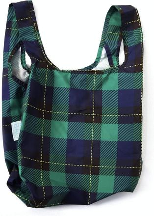 Kind Bag 100% Recycled Mini Bags | Reusable, Strong, Water-resistant, Foldable | Made from 4 Plastic Bottles (100% rPET) (Tartan)