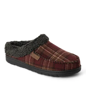 Dearfoams Mens Microsuede Clog Slipper