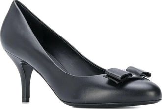 Ferragamo Carla Bow Leather Pump