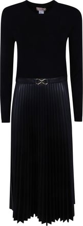 Twin-Set Long-Sleeved Belted Dress