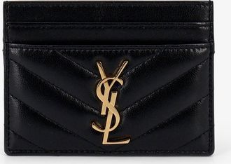 Saint Laurent Portacarte Cassandre in pelle - SAINT LAURENT - gender_Woman