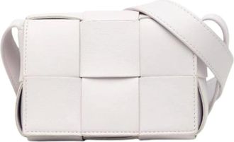Bottega Veneta Pre-owned Cross Body Bags, female, White, Size: ONE SIZE Pre-owned Leather Crossbody Bag