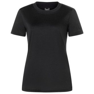 super.natural Casual Rib Bio Jersey Tee Merinoshirt f&uuml;r Damen | schwarz