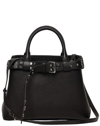Walter Baker Brooks Studded Leather Satchel