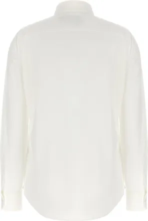 Polo Ralph Lauren Logo-Embroidered Cotton Poplin Shirt - Cream