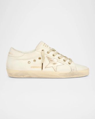 Golden Goose Super-Star Leather Low-Top Sneakers