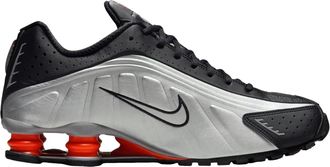 Nike Shox R4 OG HQ1988-002 Mens Black Metallic Silver Running Shoes LIQ672