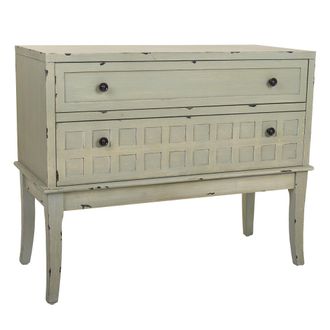 Wanderlust Deco C&oacute;moda Recibidor De Madera Verde 88x38x72