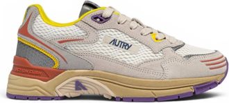 Autry Hyperway Sneakers Hylw-Ci 02 - Dames - Sneakers - Grijs - 36 EU - Katoen - Schoenen