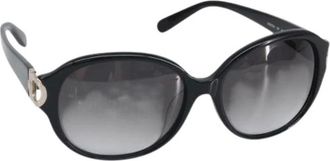 Ferragamo Pre-owned Accessories, female, Black, Size: ONE SIZE Pre-owned Plastic Sunglasses