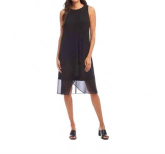 Karen Kane Crossover Dress In Black