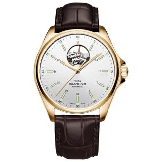 Glycine Combat Classic Open Heart Mens Watch