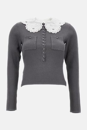 Self Portrait Top In Maglia