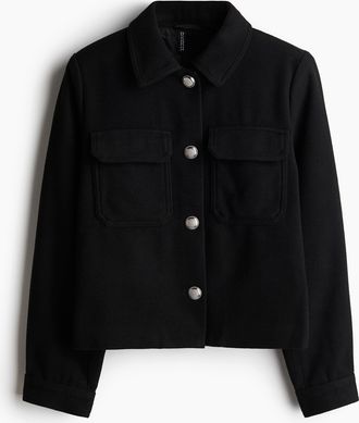H&M Jacke mit angerautem Finish - Schwarz