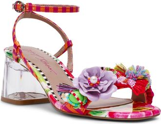 Betsey Johnson Merrily Ankle Strap Sandal in Bright Multi at Nordstrom, Size 6.5