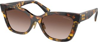 Miu Miu MU02ZS VAU6S1 Womens Sunglasses Tortoiseshell Size 56
