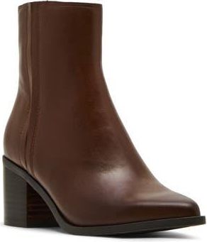 Blondo Brenna Waterproof Pointed Toe Bootie in Brandy Leather at Nordstrom Rack, Size 7