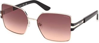Guess GU00357 32T Womens Sunglasses Gold Size 59