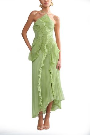 AMUR Lorelie halter gown in Stem at Nordstrom, Size 12