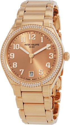 Patek Philippe Twenty-4 Automatic Diamond Rose Gold Dial Ladies Watch 7300-1200R-011
