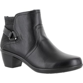 Easy Street Dawnta Side Zip Boot in Black/Pleated at Nordstrom Rack, Size 6.5