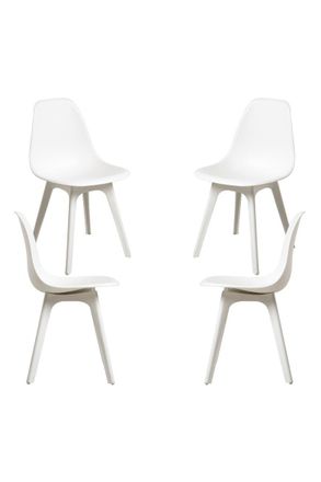 Regalos Miguel Regalos Miguel - Packs Sillas Comedor - Pack 4 Sillas Kelen Suprym - Blanco